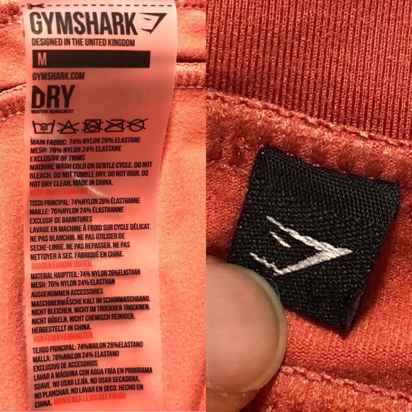 HP 🎉 Gymshark Coral Workout Leggings - Picture 11 of 12